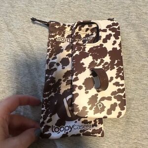Loopy case- cowhide print